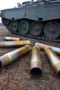 Leopard C2 empty casings after a successful shoot.  Photo by Cpl D. Olaes