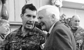 Left LCol Lubiniecki, right Honourable Tommy Banks