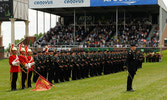 A Sqn delivers a Royal Salute to the Governor General at Spruce Meadows