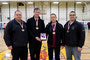 Prairie Regionals Gold Medal Badging Ceremony (L-R) MCpl Fisher, Lt Wright, MWO Hughes, Sgt Murphy