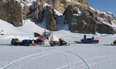 Canadian Ranger temporary camp in the beautiful northern landscape