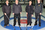 Team CFB Edmonton before Prairie Regionals commences (L-R) Sgt Murphy, MCpl Fisher, MWO Hughes, Lt Wright