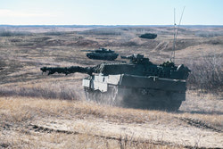 2 tanks advancing during a level 5.  Photo cred Combat Camera