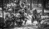 3.	Latvian MI Bde soldiers plan an ambush on the eFP BG during Ex CRYSTAL ARROW