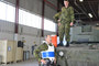 Lt. Col. Major preparing for the ALS Ice Bucket Challenge