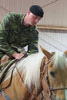 Cpl Stewart getting to know his new ride.