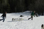 Cpl Phalen and Mcpl Dickey hauling sleds to their respective camp ground