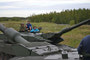 MCpl Ryan Sebo commanding a Leopard 2A4M.