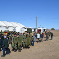 Cadet Visit to the field with LdSH(RC) May 2012