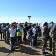 Cadet Visit to the field with LdSH(RC) May 2012