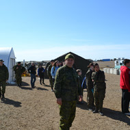 Cadet Visit to the field with LdSH(RC) May 2012