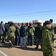 Cadet Visit to the field with LdSH(RC) May 2012