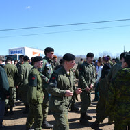 Cadet Visit to the field with LdSH(RC) May 2012