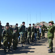 Cadet Visit to the field with LdSH(RC) May 2012