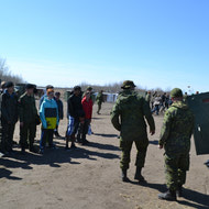 Cadet Visit to the field with LdSH(RC) May 2012