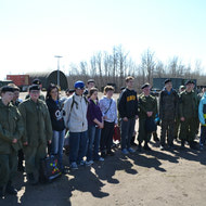 Cadet Visit to the field with LdSH(RC) May 2012