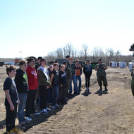 Cadet Visit to the field with LdSH(RC) May 2012