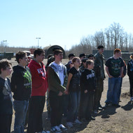 Cadet Visit to the field with LdSH(RC) May 2012