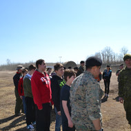 Cadet Visit to the field with LdSH(RC) May 2012