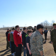 Cadet Visit to the field with LdSH(RC) May 2012