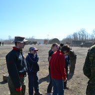 Cadet Visit to the field with LdSH(RC) May 2012