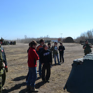 Cadet Visit to the field with LdSH(RC) May 2012