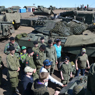 Cadet Visit to the field with LdSH(RC) May 2012