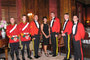 L to R: Cpl Tom Underwood, Cpl Cory Rogers, Sgt Ryan Thomas, Ms. Michelle Flatla, President, Flatlander Agri Services Ltd., WO Duane Wallis, Capt Sandy Cooper, Capt Andrew Ferguson.