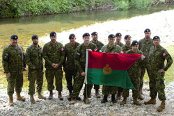 Strathcona's at Melfa River crossing site
