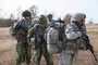 Lt Tardiff, Cpl's Hall and Stewart embedded with their American LongKnife hosts prepare to step off on the Spur Ride