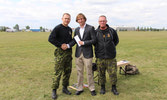 Left to Right -LCol Major, George Biener and CWO Batty.