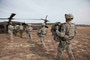 Spur Ride participants Helo insert to another Stand in the Texas Desert