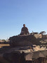 The author examining an Australian Army Leopard AS1currently ending its days as a hard target on the air-weapons range at RAAF Range Delamere in Northern Territory, Australia.