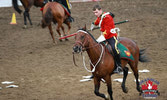 Photo taken by The Okanogan Military Tattoo - Cpl Trae “The Prestigious” Prosser showing off his lance skills.