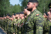 Cpl Colton Shute and Cpl Christopher Webster (foreground) on Medals Parade.