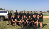 Back Row (L to R): MCpl Grant Skaarup ,Tpr Ben Bogaert, Pte Mark Cyr, Capt Justin Salter, Cpl Tom Lauterbacher, WO Steve Eddy, Cpl Justin Green, Cpl Josh Munro Front Row (L to R): Cpl Josh Rouke, Tpr Ben Hogan, Sgt Jeri-Ann Davidson, MCpl Joe Bremner, Cap