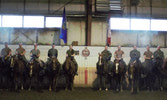 The only time on the course that everyone stayed on their horse! Photo taken by Cpl Lee “Trucker” Houston