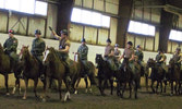 The course prepares for a turn across the school while attempting to complete cavalry drills. Photo taken by Cpl Lee “23-Actual” Houston