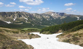 Snow atop the mountain range. Many local nationals took time to go sliding. Most LoE 1 members simply welcomed the cool breeze coming up from the snow.