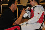 Captain John Kim coaching Master Corporal Kameliya Zarkova (39 CBG) between rounds