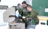 From left to right. Tpr. James King-McAuslan Cpl. Tyler Hogan Cpl Tom Lauterbacher. Photo taken by Cpl. Dave Olaes