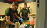 From left to right Cpl. Jesse Ell Cpl. Daniel Smith Cpl. Kyle Meaney. Photo taken by Cpl. Dave Olaes