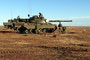 MCpl Marc-André Lussier supervising Leopard C2 crews completing bore-sighting.