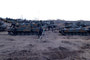 4th Troop tanks camouflaged in preparation for force-on-force against Reconnaissance Squadron