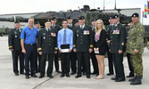 CP Rail and LdSH(RC) Regimental Society Scholarship ceremony at Gagetown Garrison, New Brunswick.