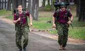 Captain Mitch Brown and Captain Ryan O Sullivan arrive at the finish line having left their souls somewhere along the route.