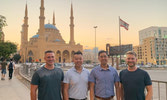 Strathconas take in the local sights of Downtown Beirut at Mohammad Al-Amin Mosque. Photo by Captain Paul Park.