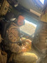 Lt Robert Haddow rides in a Norwegian Patrol vehicle in Al Anbar Province, Iraq