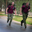 Captain McHugh and Captain Horlings cross the finish line during ex Baltic Warrior